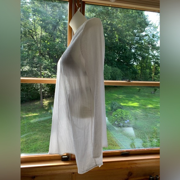 Eddie Bauer Women’s Size Large Mini Cover-up Cotton Crinkle Gauze Dress in EUC - Picture 4 of 10